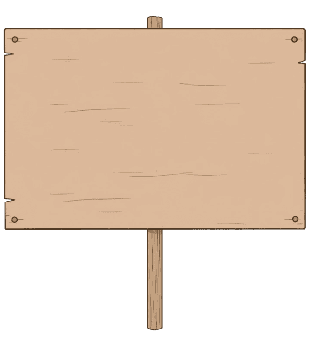 Wooden Garden Sign